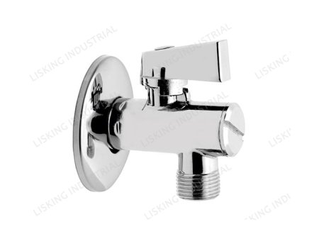 LSK-VL502 Angle valve with filter, rosette and metal knob
