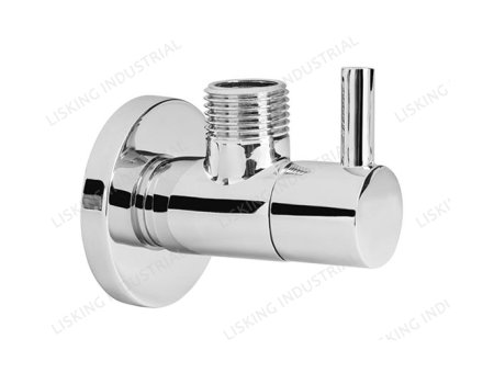 LSK-VL504 Brass angle valve with ceramic head and rosette