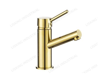 LSK-FU101 Washbasin Mixer - Standing - Bright Gold 			