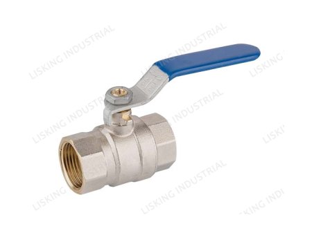 LSK-VL108 BRASS BALL VALVE (ROBINET A BOISSEAU SPHERIQUE LAITON) FEMALE/FEMALE BLUE HANDLE PN25									