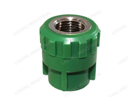 Green PPR FEMALE COUPLING (COPPER THREAD)