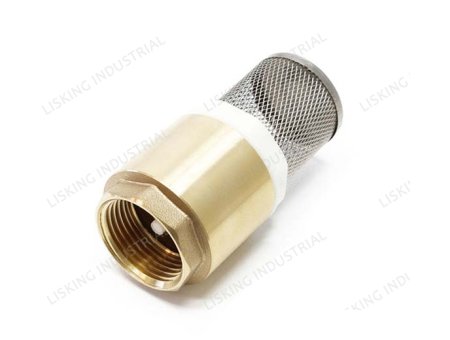 LSK-VL303 BRASS FOOT VALVE (ZAWÓR ZWROTNY) - STAINLESS STEEL STRAINER						