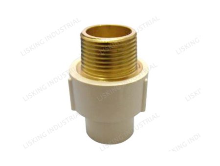 CPVC MALE COUPLING (COPPER THREAD)